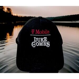 Luke Combs T Mobile Logo Black Baseball Cap One Size Fits All